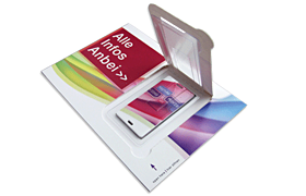 Abbildung: Papier-USB Postkarte mit USB-Card