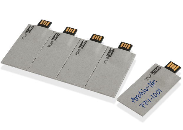Abbildung: Papier-USB 5er Riegel